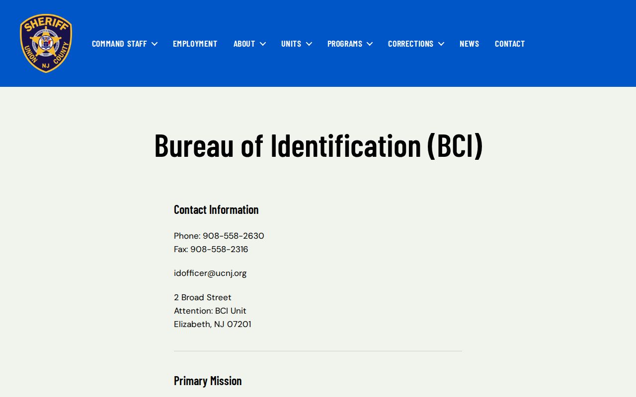 Union County court case identification records source