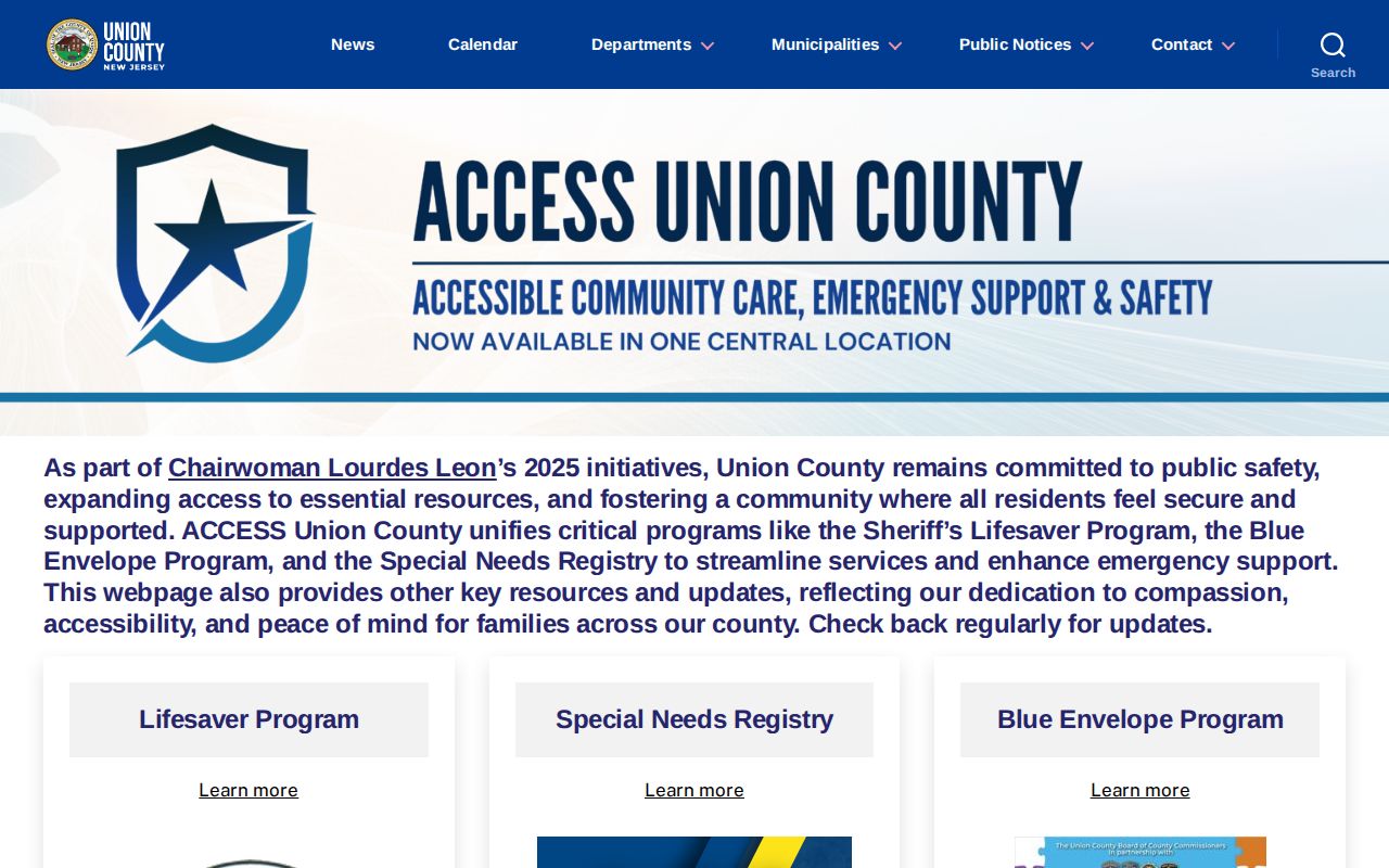 Union County arrest search public safety source