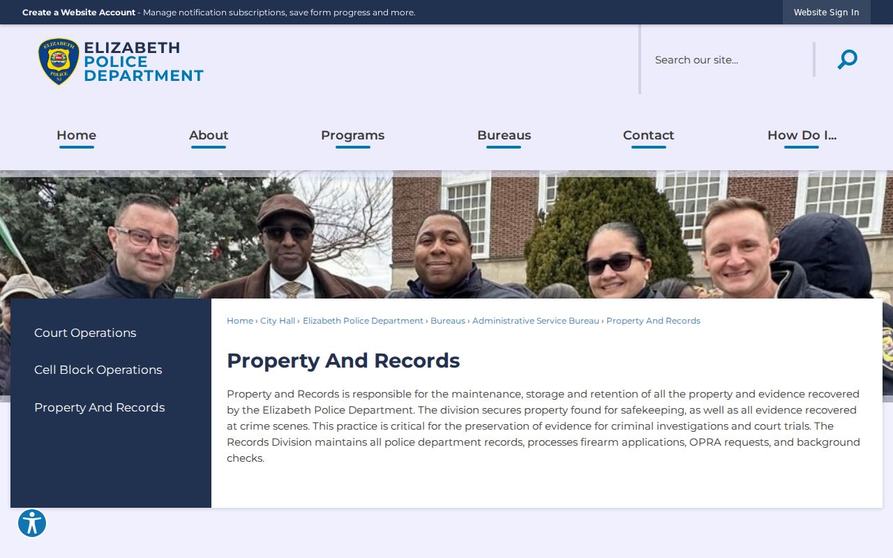 Union County arrest search Elizabeth police records source