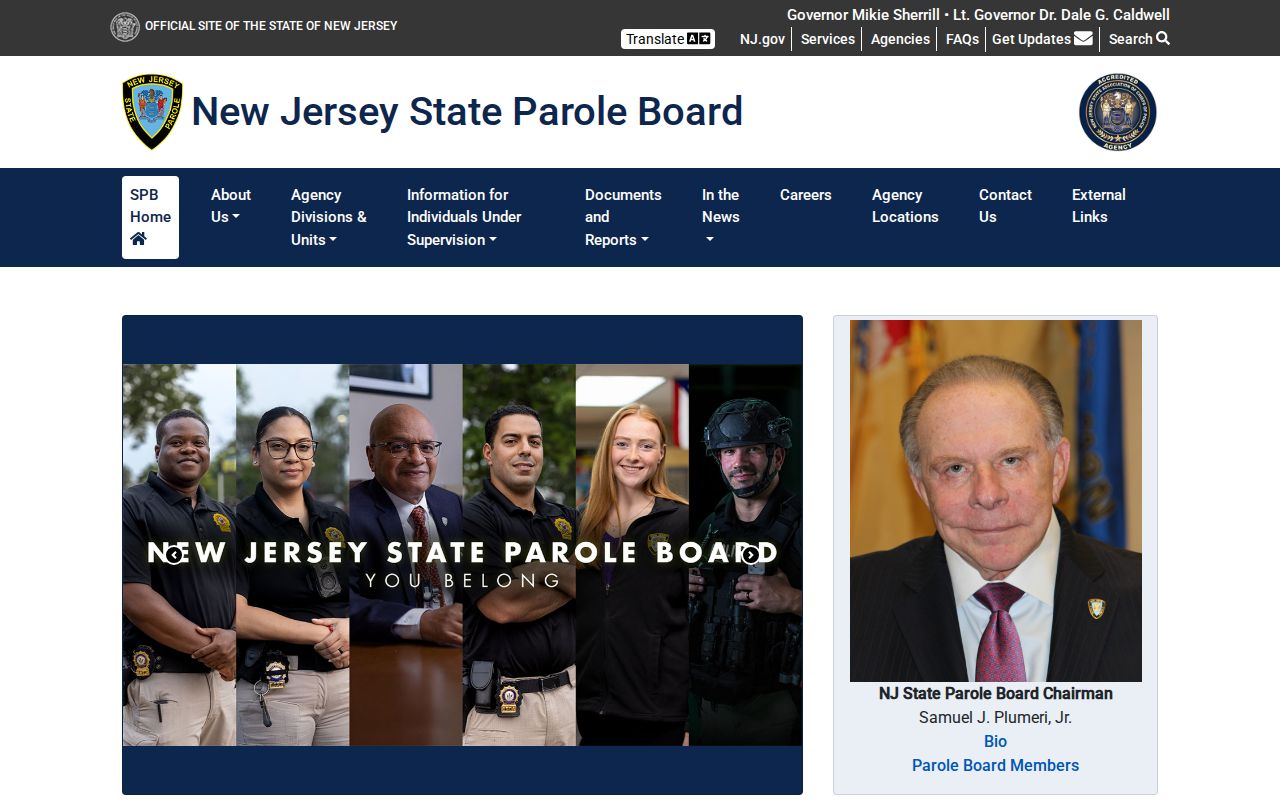 Union County criminal history and New Jersey parole records