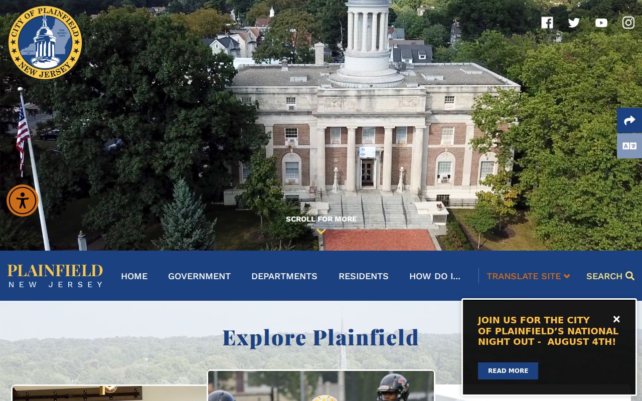 Plainfield criminal records city government building